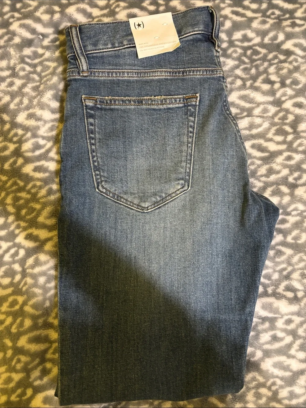 Banana Republic Straight Fit Jeans 31X30 in Mid Blue Denim